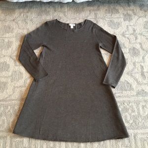 Artisan NY gray swing sweater dress